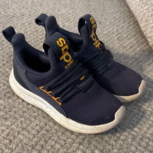 Kids Navy and Orange Adidas Sneakers